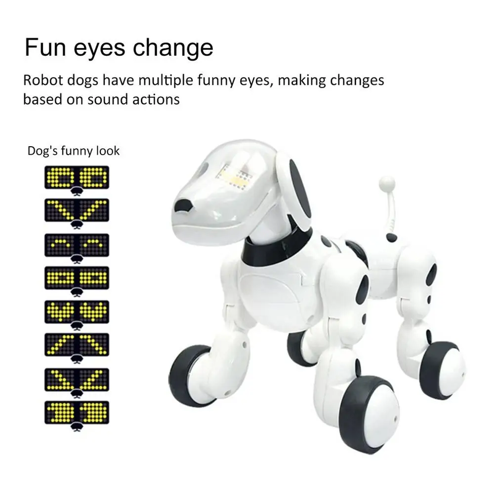 Милая умная собака с инфракрасным пультом дистанционного управления робот петь