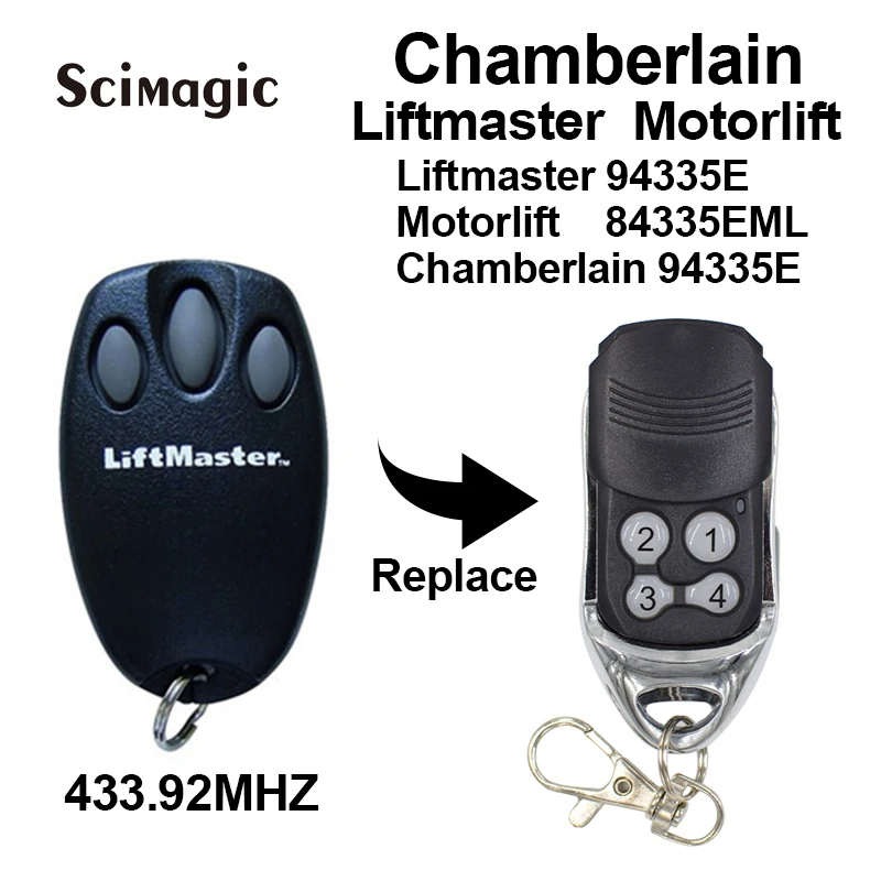 

Chamberlain Liftmaster Motorlift Remote Control For 84335E 84330E 84333E 84330EML 84333EML 84335EML 94335E D-66793 1A5639-7