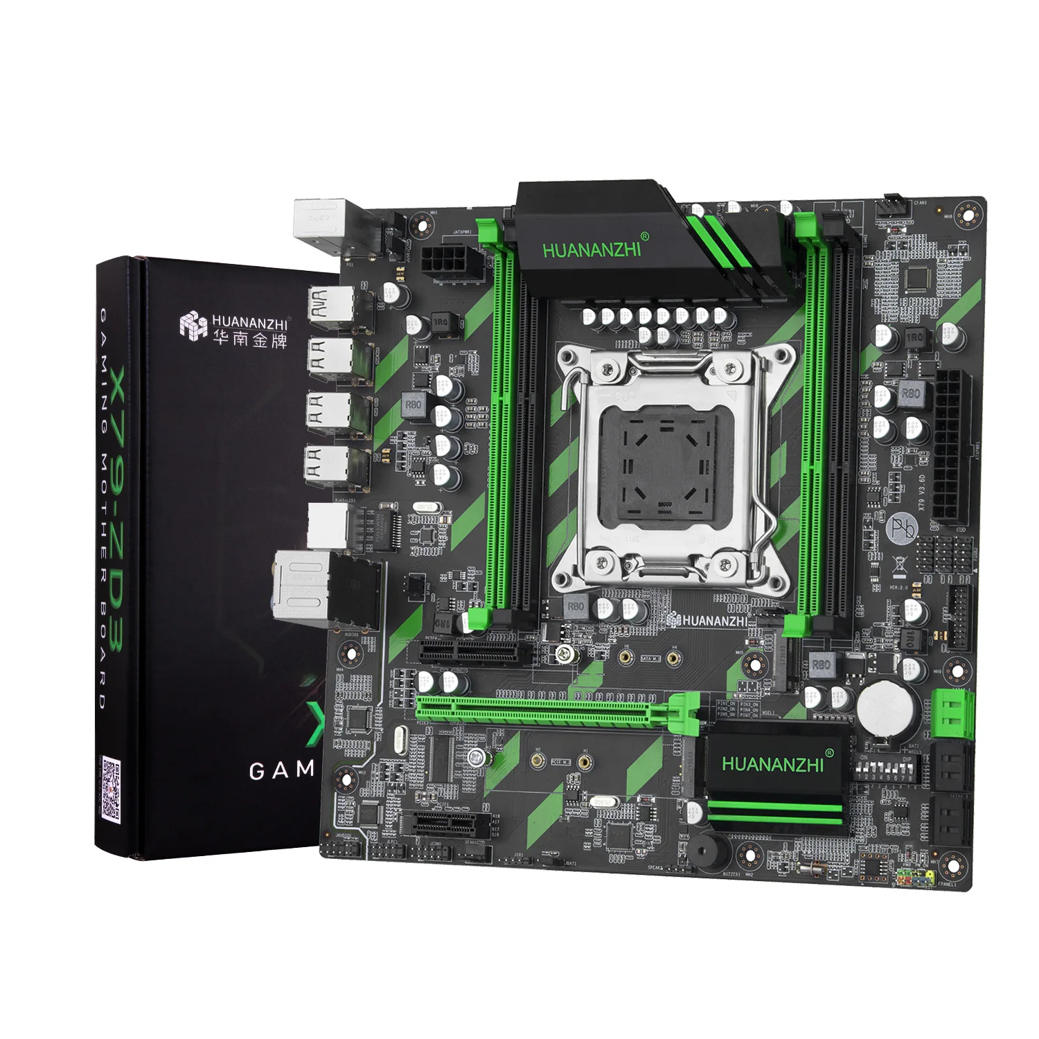 HUANANZHI X79 ZD3 X99 Материнская плата с процессором Intel XEON E5 2689 2x8GB DDR3 RECC Память Комплект с NVME USB SATA 3.0 M-ATX
