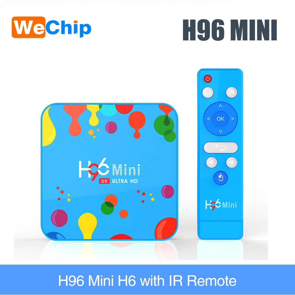 Android приставка для ТВ H96 Мини Allwinner H6 4 ядра Smart 9 0 Гб Оперативная память 128