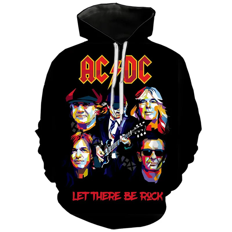 Hoodie 2 Мужские толстовки с 3D принтом AC DC Rock Crime Tops толстовки мужские женские худи комический Повседневный Спортивный костюм Harajuku уличная куртка - Цвет: Hoodie 2
