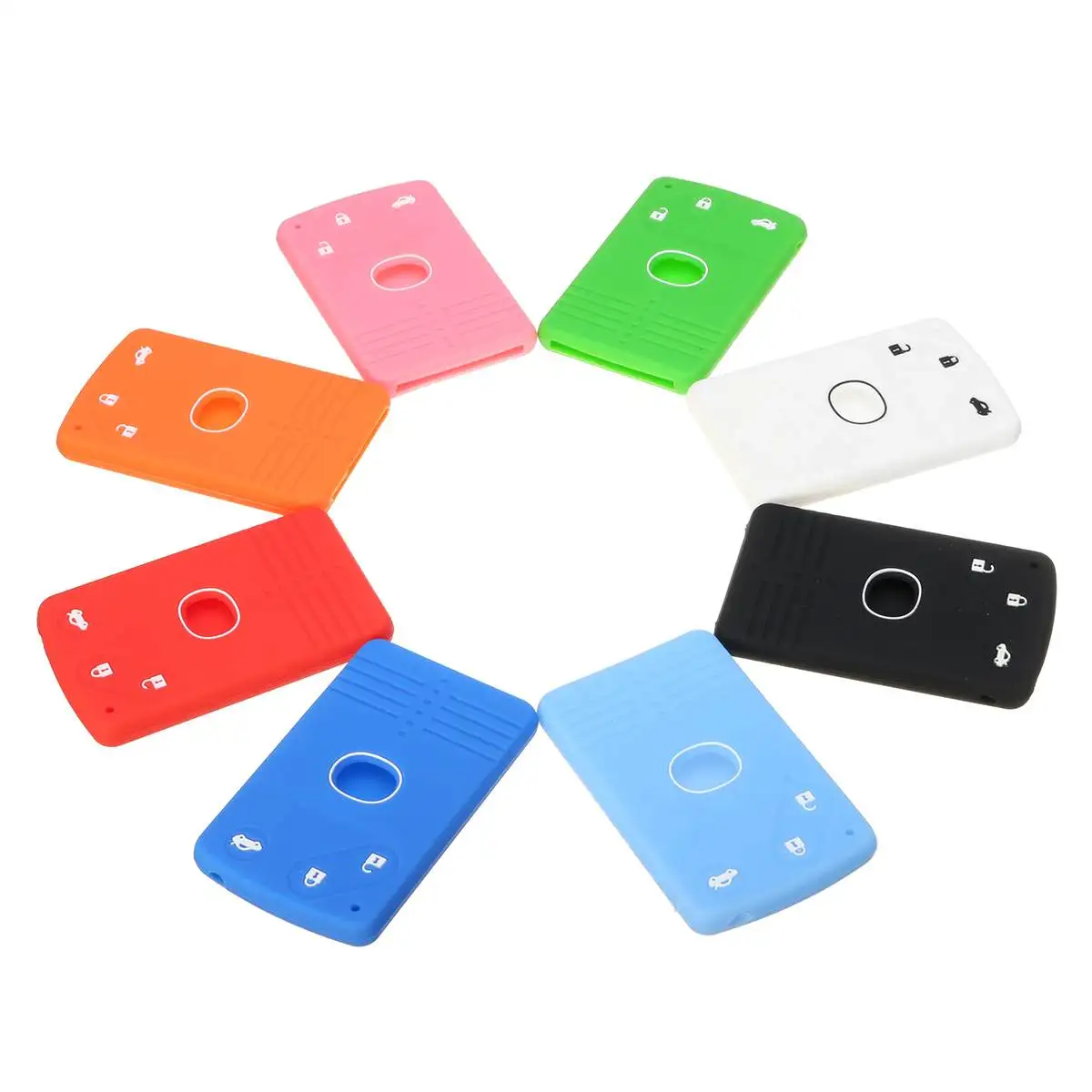 Силиконовый чехол для смарт-карт с 3 кнопками чехол-брелок Mazda 5 6 CX-7 RX8 MX5 |