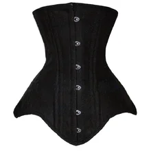 Sexy Women Corset Waist Trainer Slimming Bustiers Underbust Top Shaper Bodysuit Shapewear Plus Size Lingerie Corsets S-2XL Black (1)