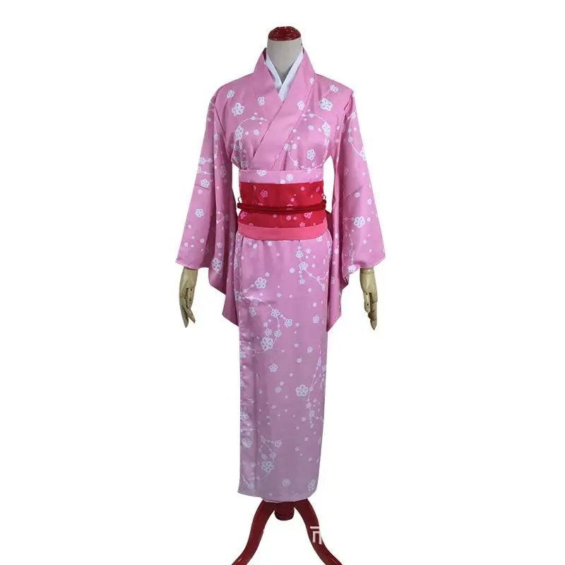 Пинк леди кимоно с Оби традиционные японские юката девушка фигурка анимэ одежда