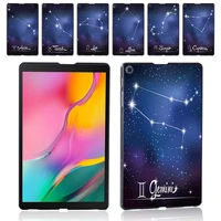 fashion case for samsung galaxy tab a 10 1 2019 t510t515 constellation pattern plastic tablet hard shell cover free stylus