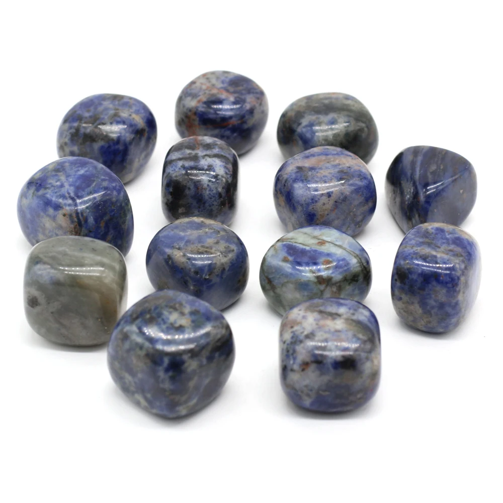 

Natural Semi-preciou Irregularly Shaped Ornament Sodalite Polished Gem Energy Reiki Healing Aquarium Garden Decoration 1PC Gifts