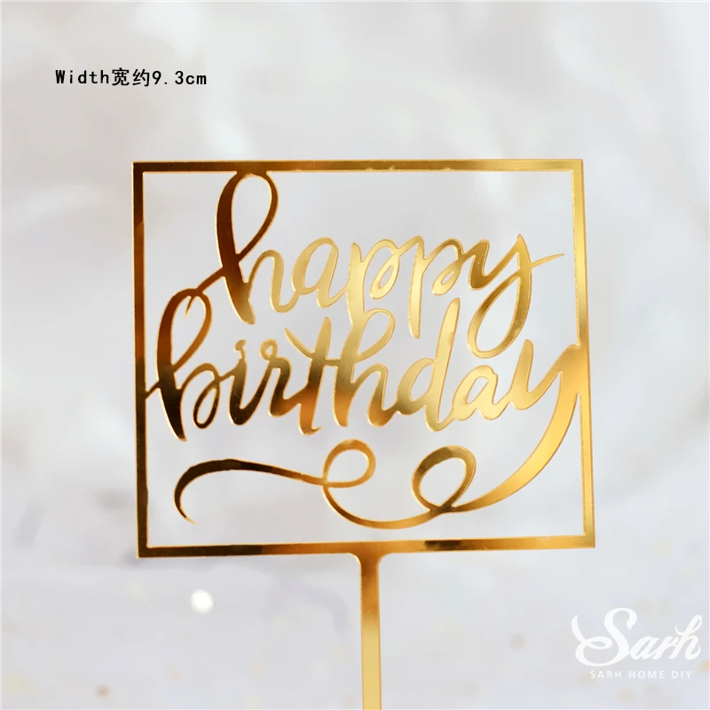 2pc birthday Love you, три тысячи бантов, помпоны для торта, для свадебной вечеринки, для невесты, лебедя, с днем рождения, Декор, принадлежности для выпечки, милые подарки - Цвет: 2pc birthday