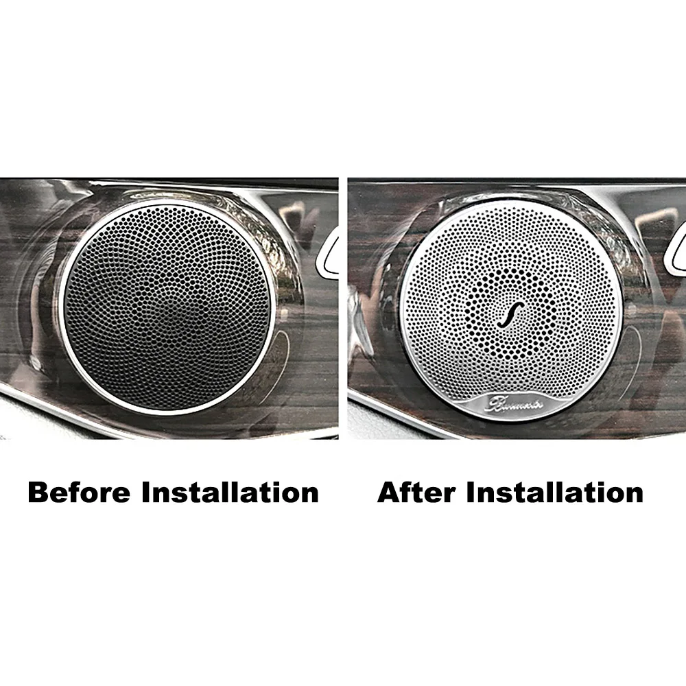 Декоративная крышка для автомобильного динамика 4 шт. громкий динамик 3D наклейка