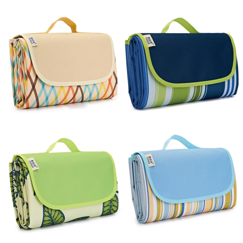 Коврик для пикника водонепроницаемый складной плед из ткани Оксфорд отдыха на