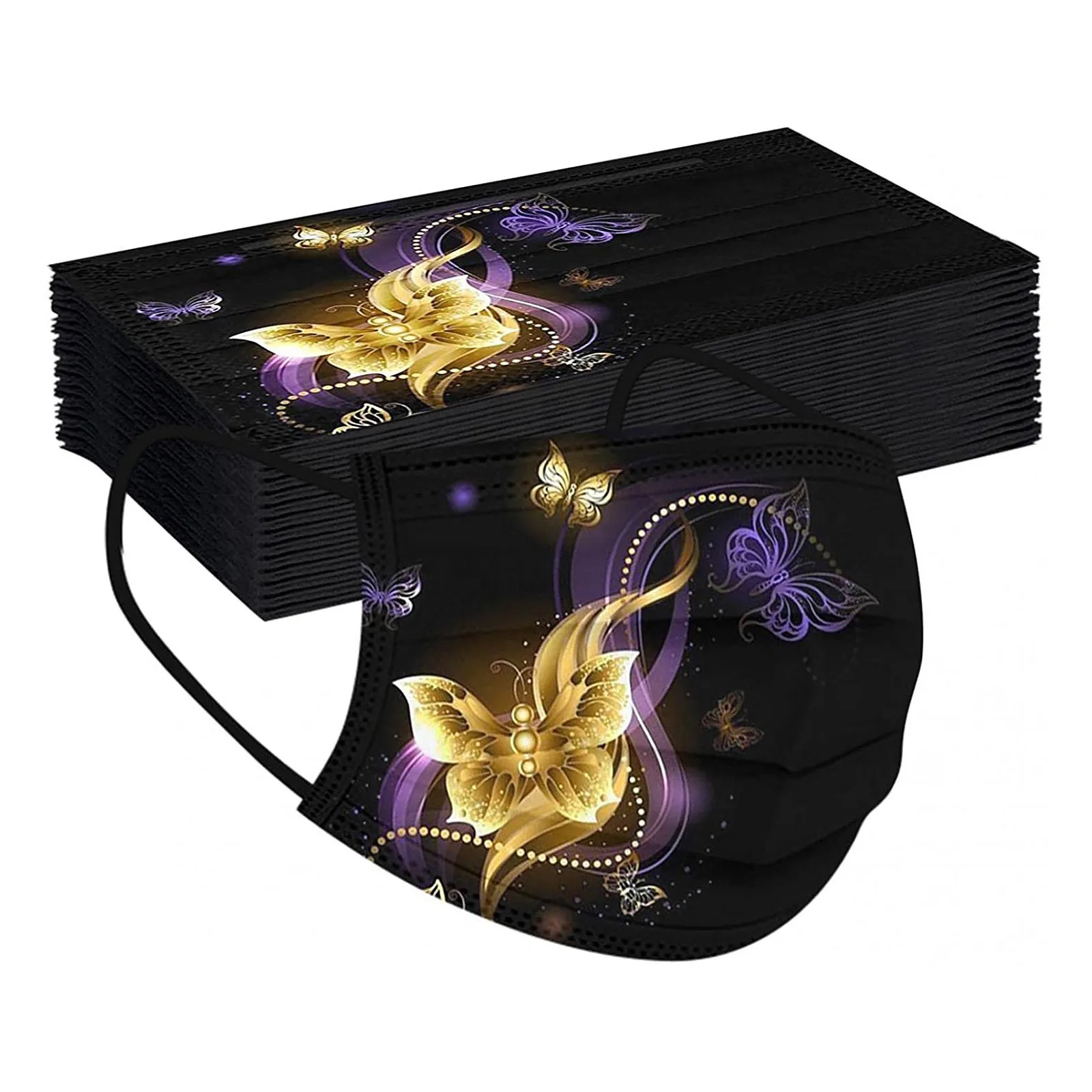 50 шт. одноразовые маски-бабочки для женщин | Тематическая одежда и униформа