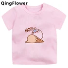 Футболка Molang с рисунком для детей и старших сестер, милая смешная футболка с рисунком, летняя детская одежда