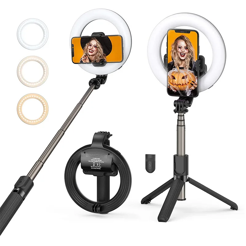 

Ring Light With Selfie Stand Tripod Folding And Portable Lamp Photography Lighting Youtube Makeup Video Studio Led Lights