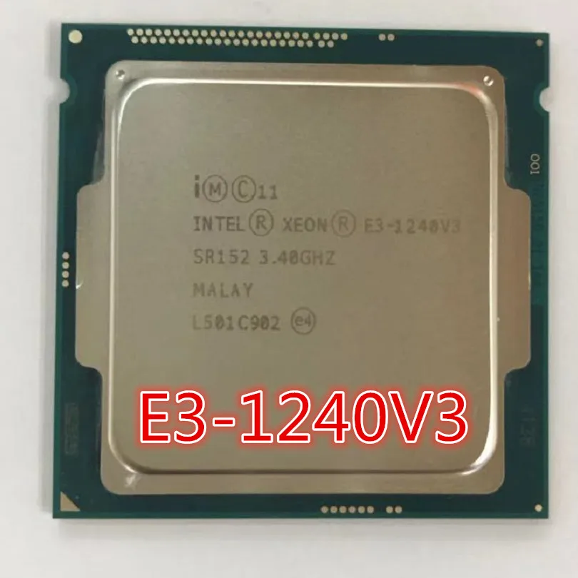 Процессор Intel Xeon E3 1240 V3 3 40 ГГц 8 Мб кэш памяти SR152 LGA1150 1240v3 CPU V3|Процессоры| |