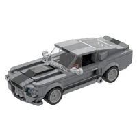 classic 1967 eleanored mustanging racing car high tech gt500 building blocks racing us muscle car bricks children moc toys
