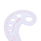 Швейная линейка форма запятой, французская изогнутая пластиковая линейка