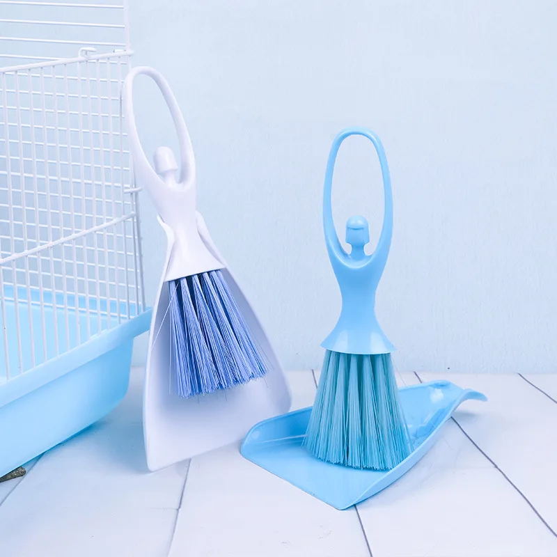 

Color Random Plastic Hamster Bath Sand Wood Special Cleaning Tools Broom Dustpan Brush Shovel Litter Tools