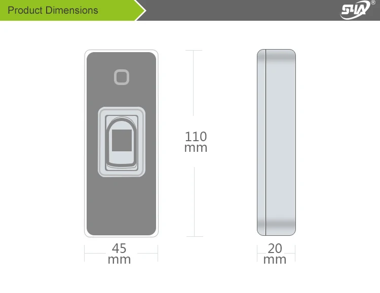 IP68 водонепроницаемая система контроля доступа по отпечаткам пальцев Rfid Контроль доступа Лер Wiegand 26 считыватель отпечатков пальцев антивандальный Открыватель двери