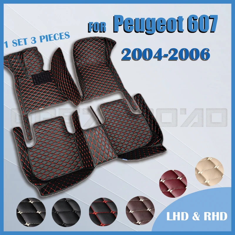 

Car floor mats for Peugeot 607 2004 2005 2006 Custom auto foot Pads