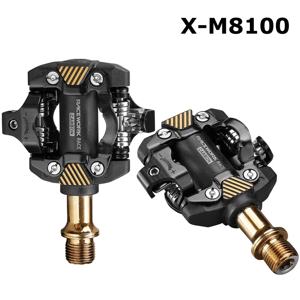 

Carbon Bicycle Self-Locking Pedal M8100 Ultralight MTB Mountain Bike Bearing Pedals Bicycle Accessories -40