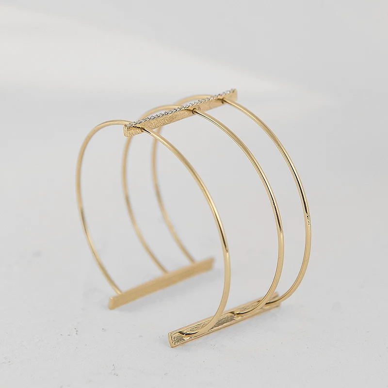 Fever &amp Free Модные Простые изящные массивные браслеты-манжеты для женщин браслеты с