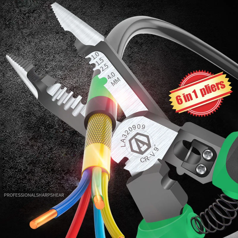 LAOA 9-дюймовые плоскогубцы с длинным носом многофункциональные для зачистки