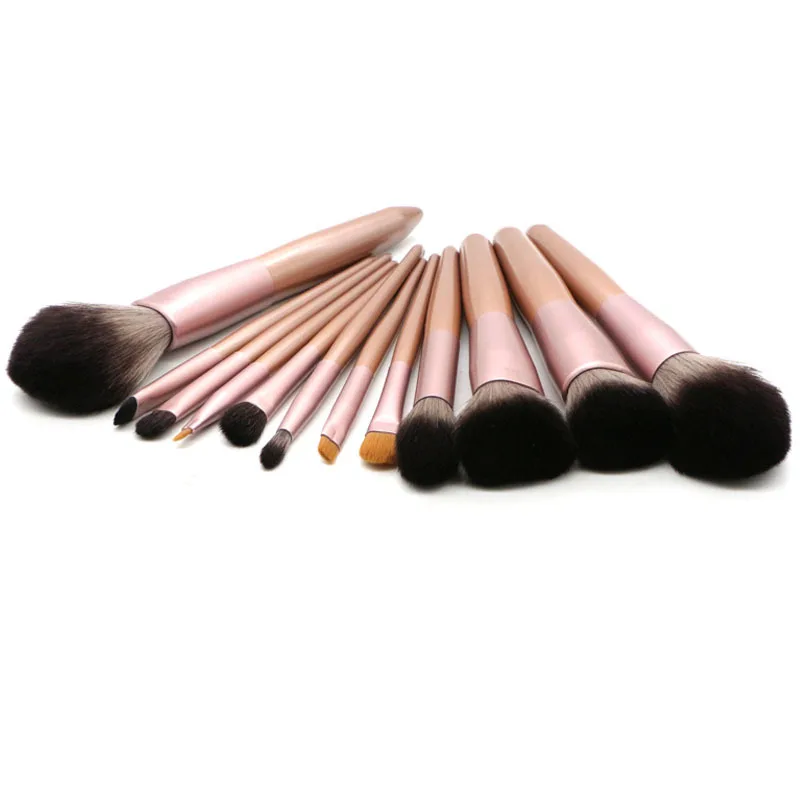 12pcs Makeup Brushes Set Beauty Tools Kit Foundation Eyeliner Make up Fiber Profession Multifunction Wooden Handle Brush | Красота и