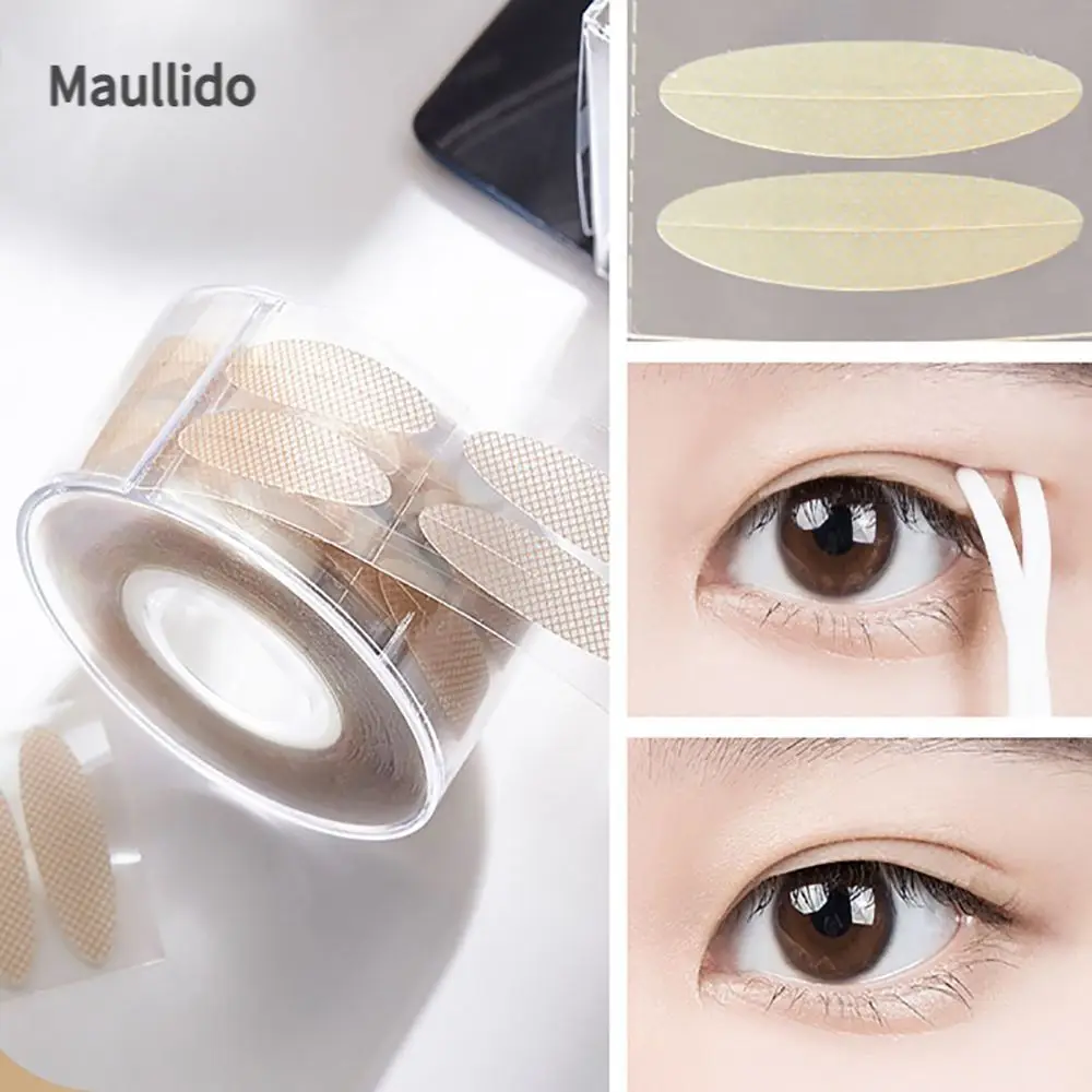 

600pcs Invisible Double Eyelid Sticker Waterproof Double Eyelid Tape Natural Big Eyes Tape Longlasting Eyelid Glue Makeup Tools