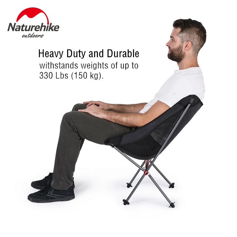 구매 Naturehike Fishing Chair Picnic Beach Chair 네이처하이크 접이식 휴대용 비치 의자 Foldable Lighweight 캠핑 의자 야외 배낭 낚시 의자 피크닉 의자 좌석 YL05