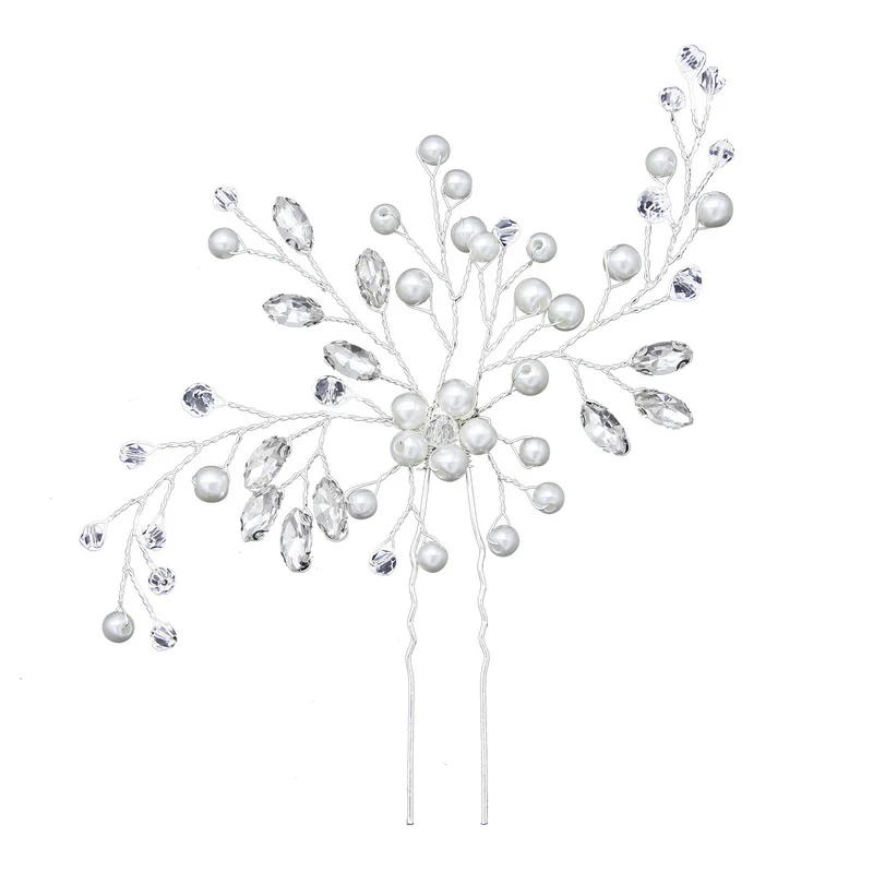 Реальная распродажа Тиара для невесты U-образная заколка-пряжка шпилька волос