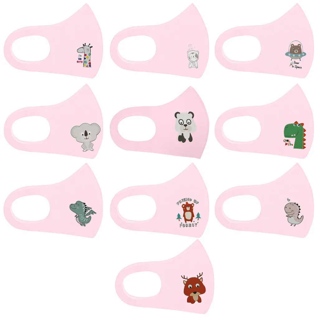 Фото 10 шт. мультяшная детская маска для лица детей пыленепроницаемые дымовые маски с 10 шт. мультяшная детская маска для лица детей пыленепроницаемые дымовые маски с