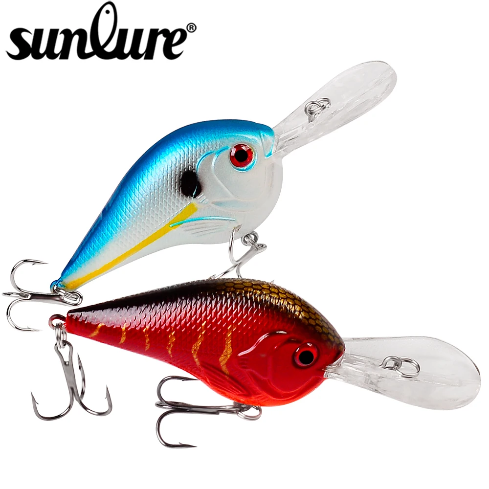 

Sunlure 1PC Fishing Lures 9.5cm-3.74"/10g-0.35oz Floating Crankbait Artificial Hard Bait Noisy Swimbait Wobblers Fishing Tackle