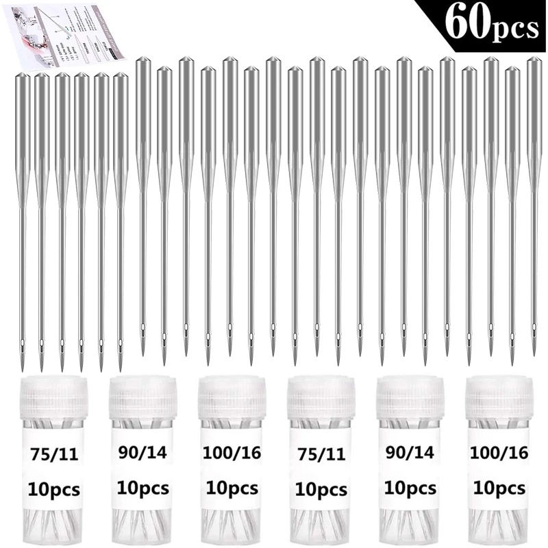 LMDZ 60 подсчет иглы для бытовой швейной машины, универсальные машинные иглы, обычные точечные машинные иглы Размер 11,14,16, швейная машина