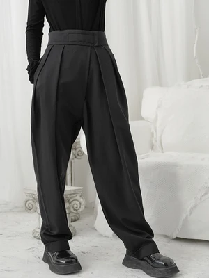 Женские черные брюки тонкие и модные. Новые женские повседневные больших