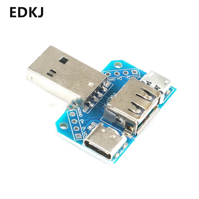 1 шт. USB-коннектор USB-адаптер штекер разъем micro Type-C 4P 2 54 мм USB4 | Обустройство дома