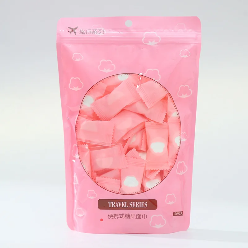 Одноразовое компрессионное полотенце индивидуально упакованное портативное