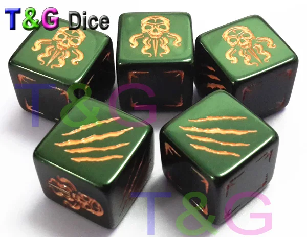 T & G 16 мм индивидуальные D6 кости для индивидуального логотипа! Настроить Высокое