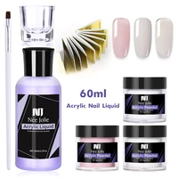 new acrylic nail polish set nail kit acrylic powder and powder nail file glass pen set for nail diy nail salon nail art set
