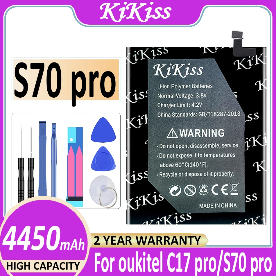 

Аккумулятор KiKiss 4450 мАч для Oukitel C17 Pro C17pro / S70 Pro S70pro, аккумулятор большой емкости + код Tracl