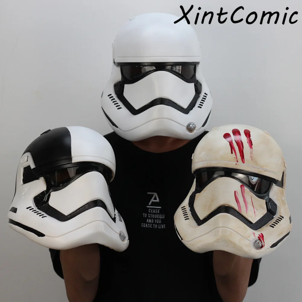 Star Wars The Force Awakens White Soldier Mask Starwars Helmet Latex Masks Horror Unisex Adult Hard latex Full face Props | Тематическая