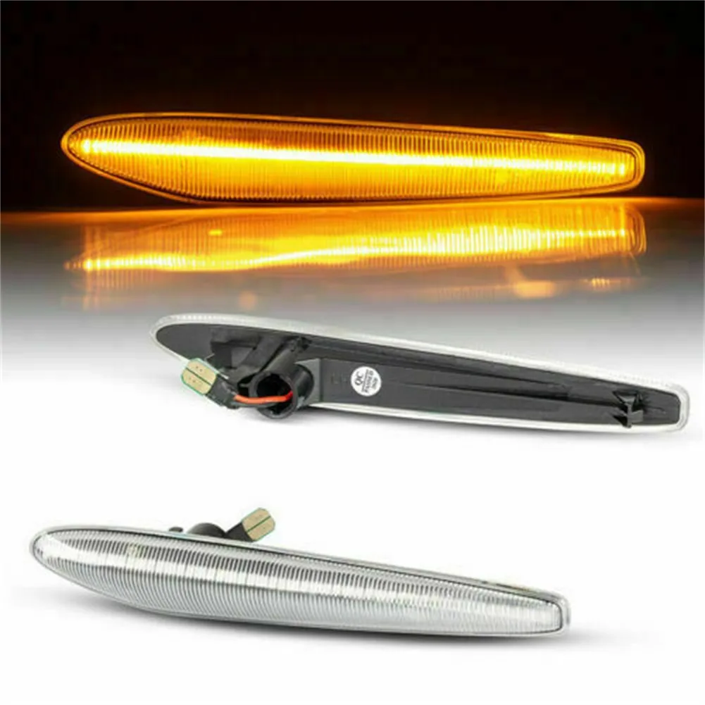 

Kits LED Side Indicator Lights Marker Lamp Turn Signal Light 2pcs/Set Accessories Clear Lens