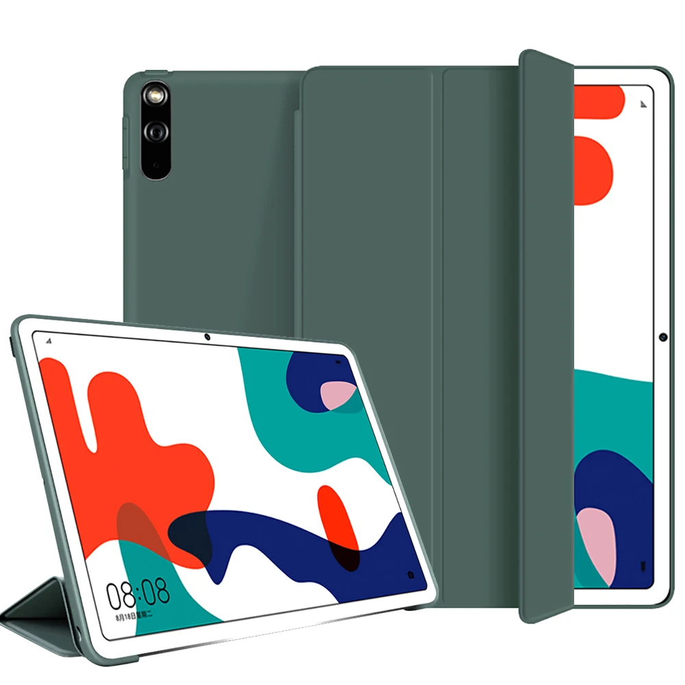 Tablet Leather Protective Cover For Huawei Matepad 10.4 Honor V6 Matepadpro 10.8 Case M6 8.4 m6 &quotSilicone soft shell | Компьютеры и