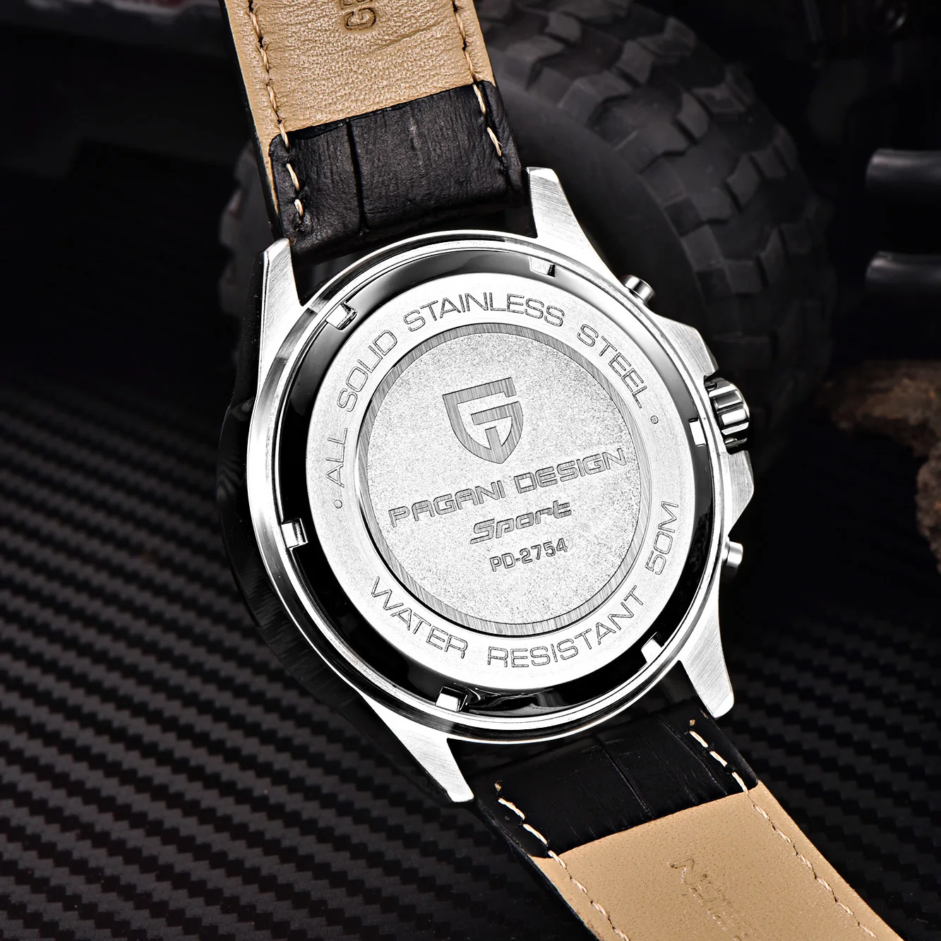 

PAGANI DESIGN Japan VD53 Movement Men's Watch Waterproof 30 M Quartz Watch Leather Auto Date Clock Wristwatch Relogios Masculino