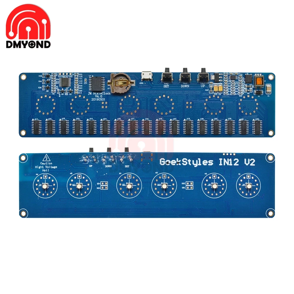 12 В постоянного тока 1 а STM8S005 IN14 питание и интерфейс Micro USB в14 трубка цифровые