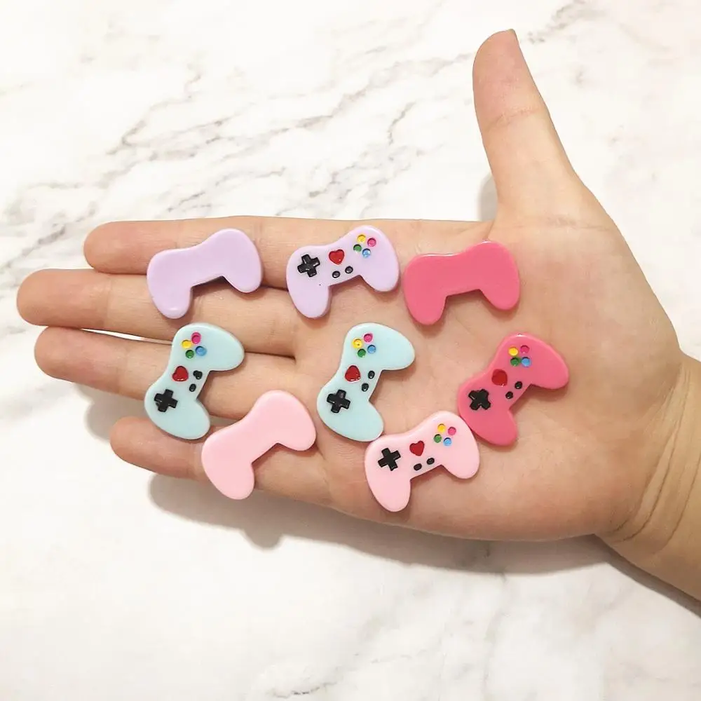 8 шт. наполнитель для слайма бусины шармы игровой контроллер кабошон с плоской