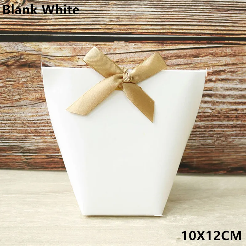S Blank white 5 шт черно-белая Мерси спасибо подарочная упаковка конфеты крафт бумажный мешок Свадебные драже Подарочная коробка печенья подарочные пакеты упаковочные принадлежности - Цвет: S Blank white