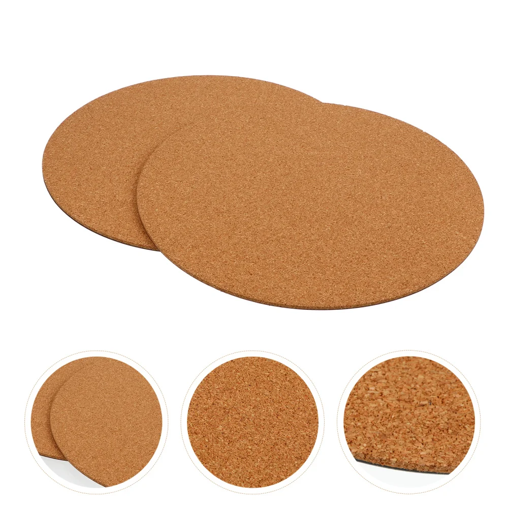 

10pcs Cork Plant Mat Round Cork Plant Coasters DIY Garden Pad Plant Plate Pad