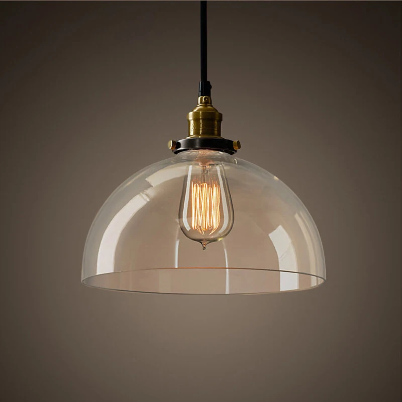 Современный простой светильник E27 в стиле индастриал Подвесная лампа с Е27 4 стиля