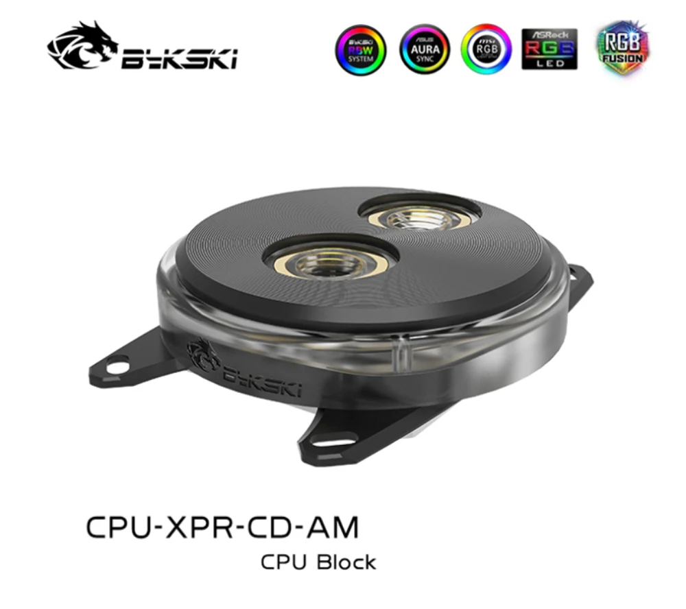Bykski CPU Water Block Copper CD Shape Mental Cover For Ryzen7/5/3 AM4/3+/3/2+/2 FM2+/FM2/FM1 Cooler RGB MOD CPU-XPR-CD-AM | Компьютеры и
