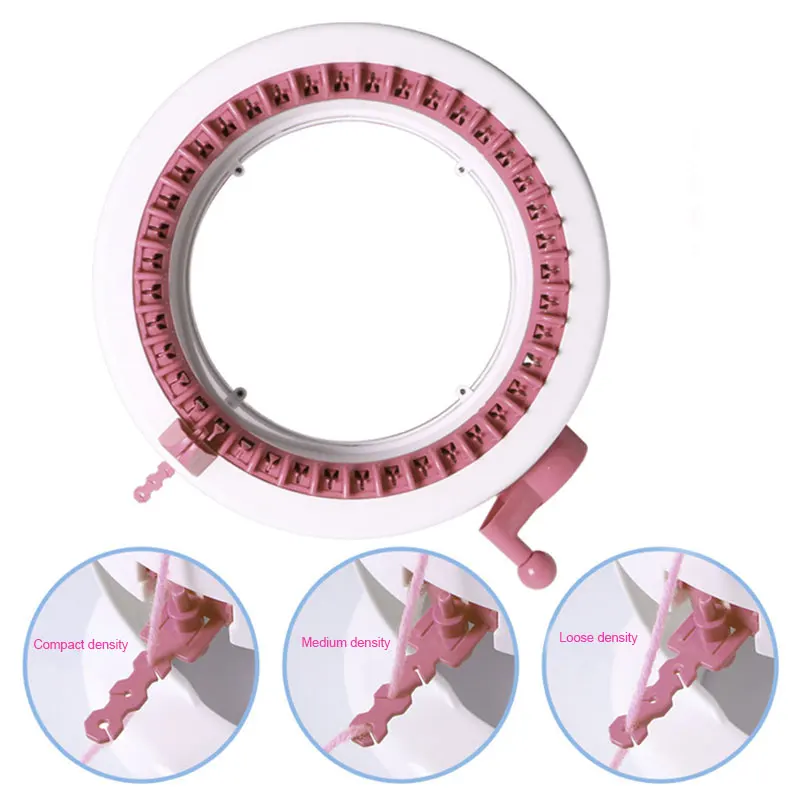 Knitting Machine Smart Weaving Loom Round Machines Board Rotating Double Knit for Sock Hat TP-Hot | Дом и сад