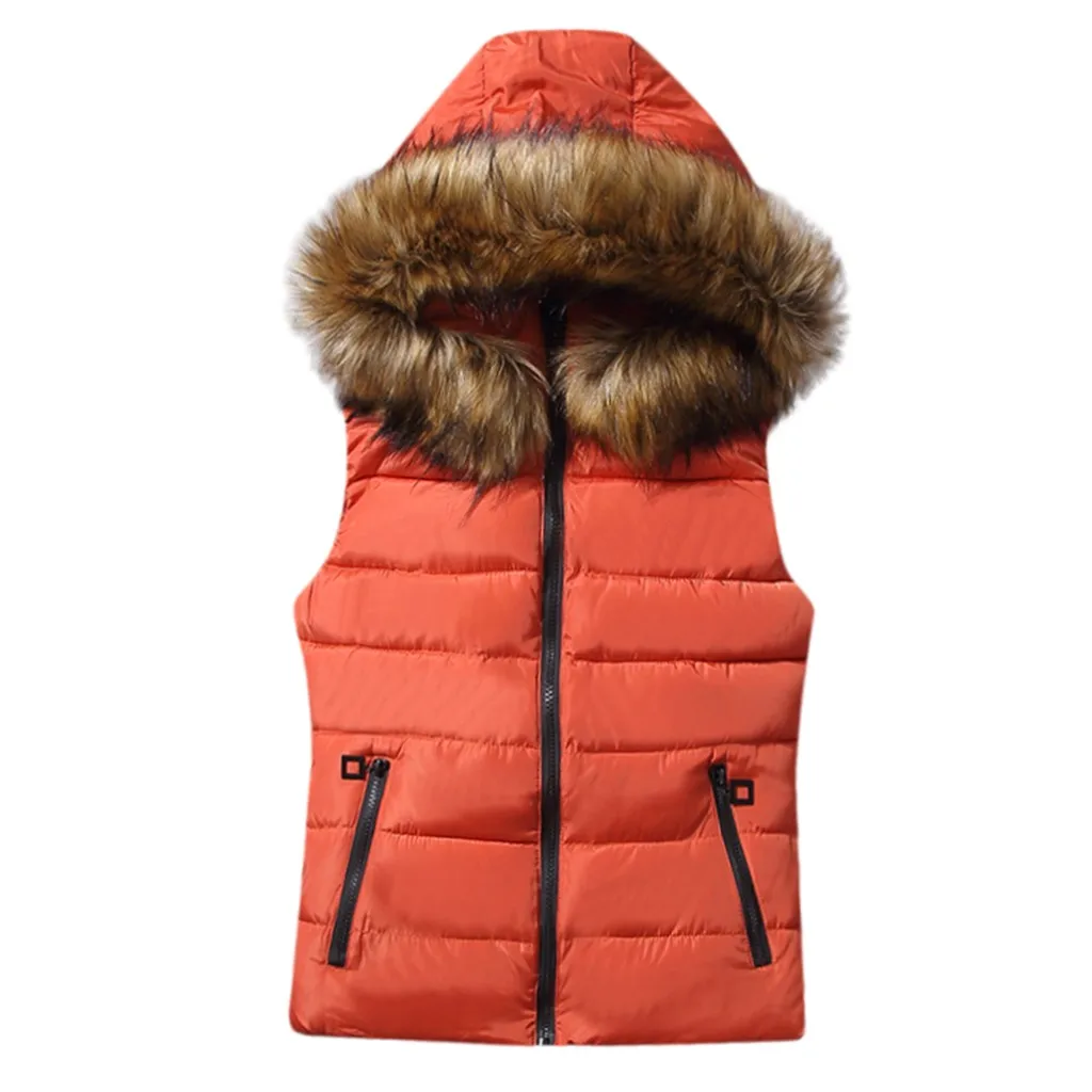 Женская короткая верхняя одежда куртки с хлопковой подкладкой Карманный жилет